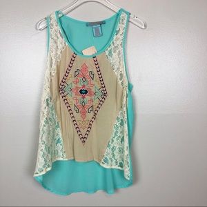 FLYING TOMATO • Southwestern Style Tank NWT
